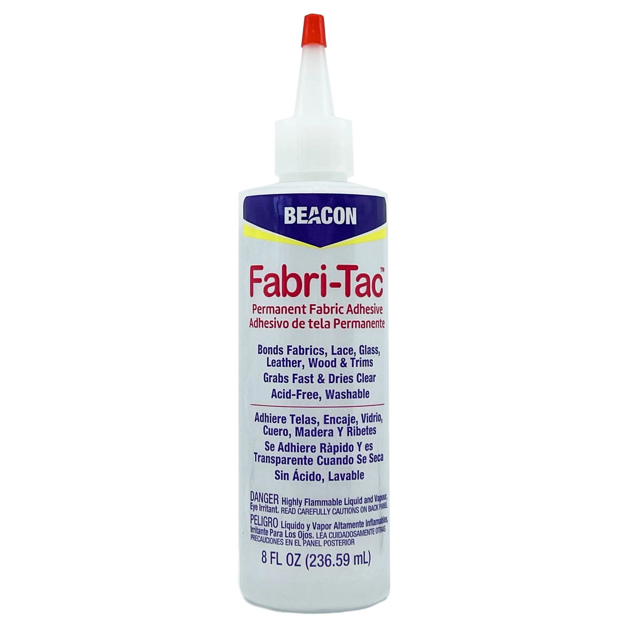 Beacon Adhesives Fabri-Tac Permanent Glue, Clear (2 oz / 59.1 ml) - Walmart.com | Walmart (US)