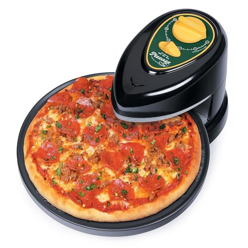 Presto 03434 Pizzaz Plus Rotating Oven - 12-Inch, Countertop Pizza Oven, Nonstick Tray, Top and Bottom Heating Elements, Easy to Clean, Green/Gold | Amazon (US)