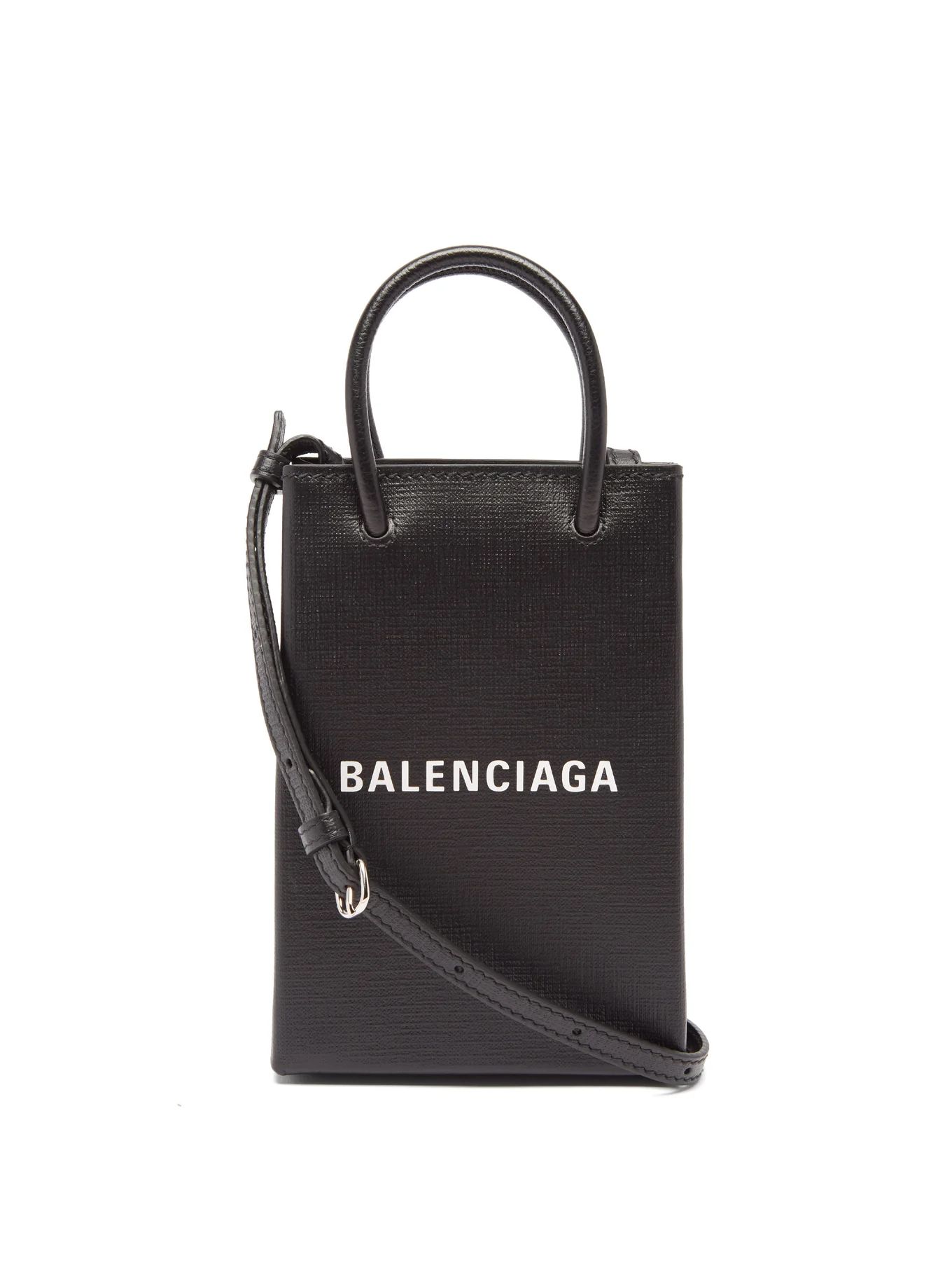 Shopping mini embossed-leather cross-body bag | Balenciaga | Matches (US)