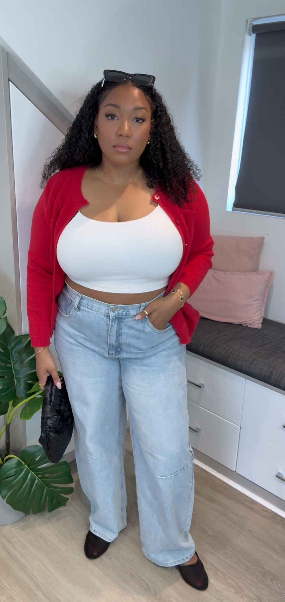 Plus size fall outfit | pop of red 

#LTKStyleTip #LTKPlusSize #LTKMidsize