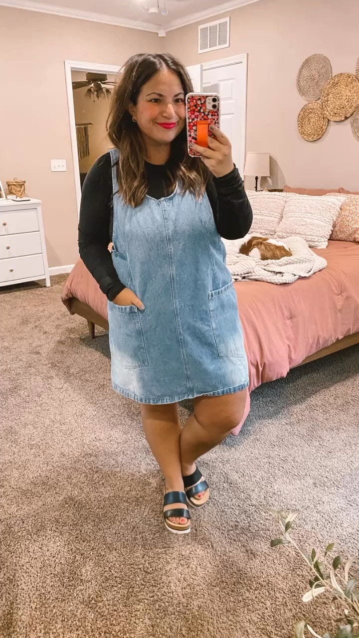 Does this scream teacher ootd or is it just me?! 

sandals: fit true to size // wearing a 5
long sleeve: fits true to size // wearing a medium
dress: fits true to size // wearing a large

#LTKFindsUnder50 #LTKSaleAlert #LTKStyleTip