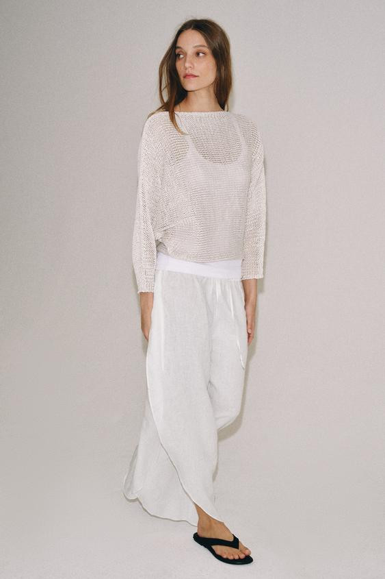 WIDE SLEEVE KNIT JUMPER | Zara US