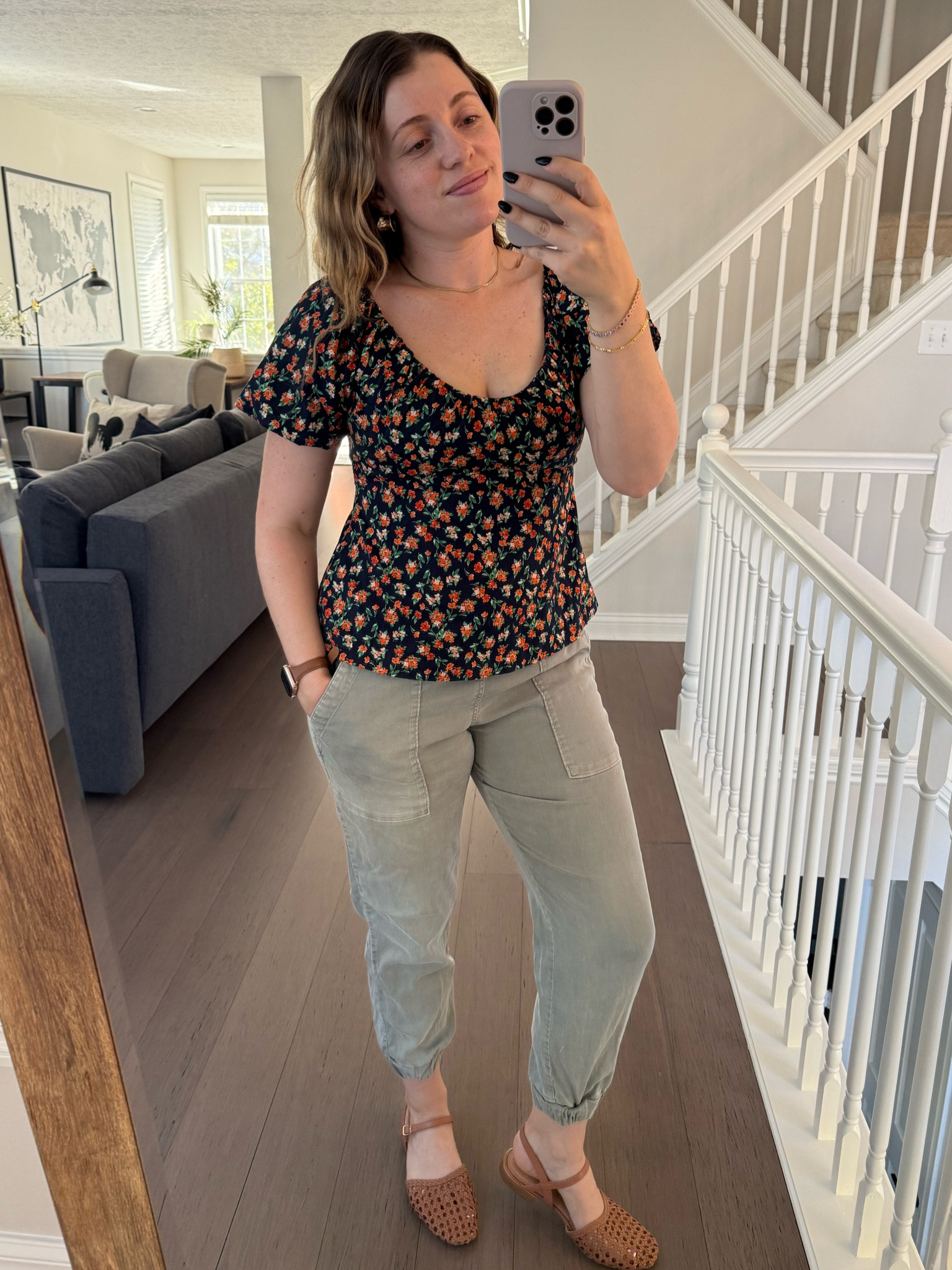 Comfy casual but slightly dressy outfit! This shirt is still sold at Old Navy, only in different colors! I love this and have it in two colors, it’s super flattering! 

#LTKStyleTip #LTKWorkwear #LTKFindsUnder50