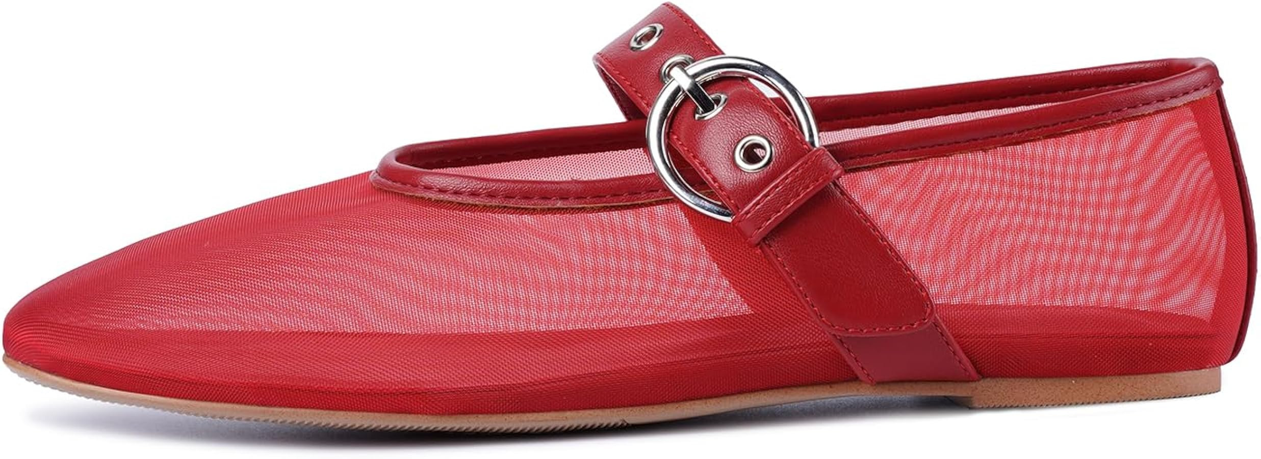 Leopard Flats for Women Mesh Flats Ballet Flats Mary Jane Flats Women's Dress Shoes Ballet Shoes | Amazon (US)