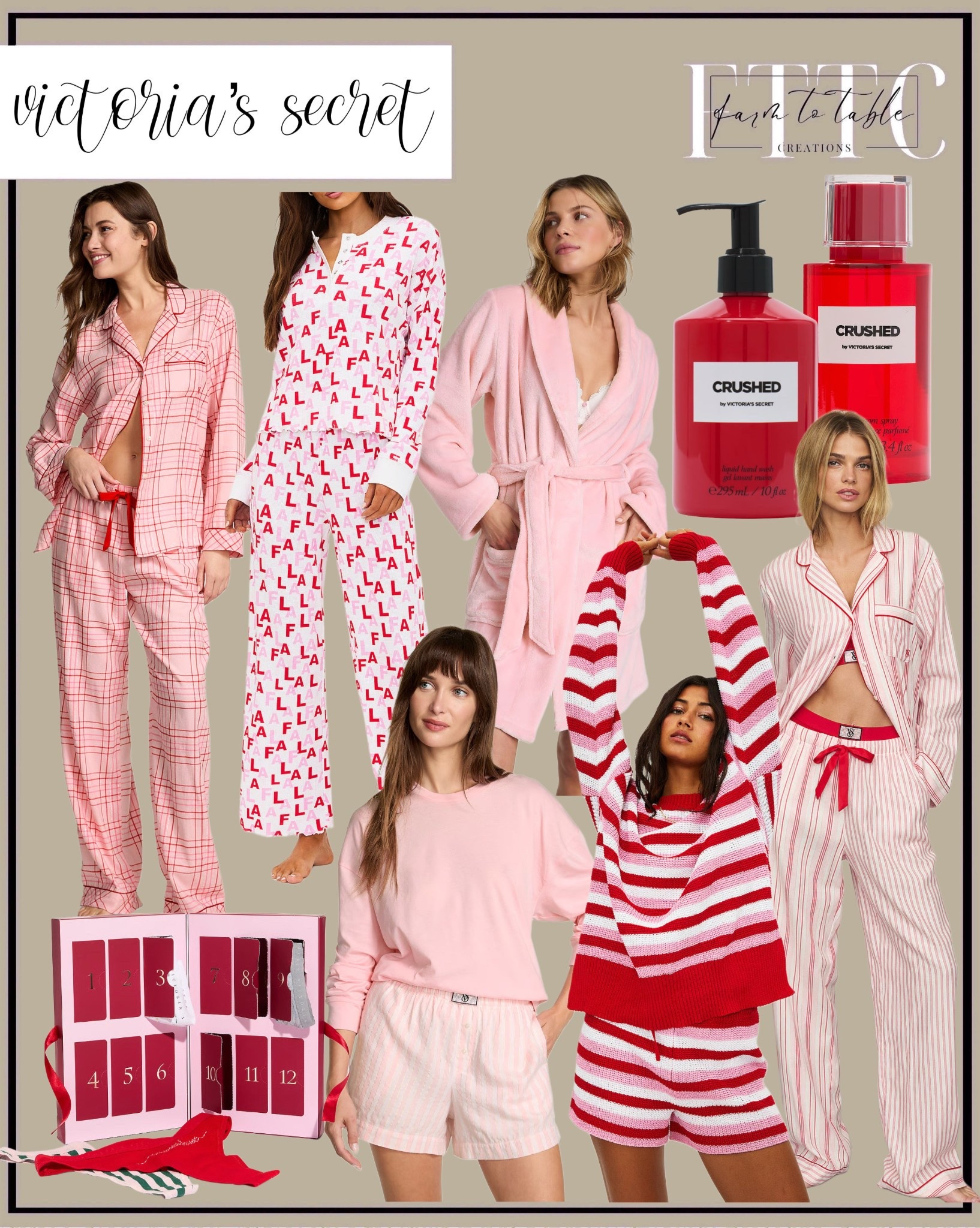 Victoria’s Secret Cozy Holiday Favorites

Follow @farmtotablecreations on Instagram…

Bringing you the sweetest holiday-ready favorites from Victoria’s Secret — soft pinks, festive reds, classic stripes, cozy robes, and the cutest PJ sets for lounging all season long. Perfect for gifting or treating yourself. This collection has everything from buttery-soft flannels to plush robes, comfy shorts sets, and the adorable sock advent calendar. A warm, cozy lineup you’ll reach for again and again.

#victoriassecret #pajamas #giftideas #holidaygifts #cozyloungewear #sleepwear #holidaystyle #ltkhome #ltkholiday #ltkfashion #giftguide2025


#LTKootd #LTKGiftGuide #LTKselfcare