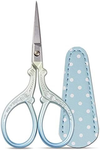 Embroidery Scissors Set with Leather Sheaths for Sewing Crafting, Art Work, Threading, Needlework... | Amazon (US)
