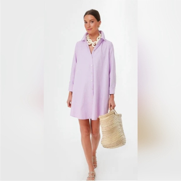 Pomander Place - Lavender Button-Up Shirt Dress - NWT Small | Poshmark