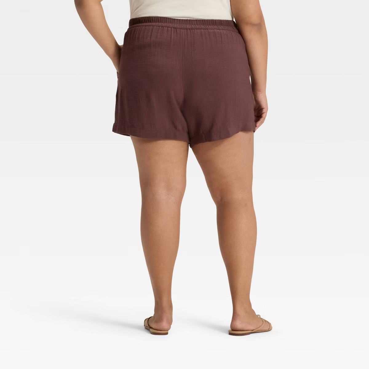 Women's High-Rise Modern Gauze Shorts - A New Day™ | Target