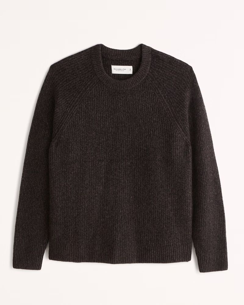 Textured Crew Sweater | Abercrombie & Fitch (US)