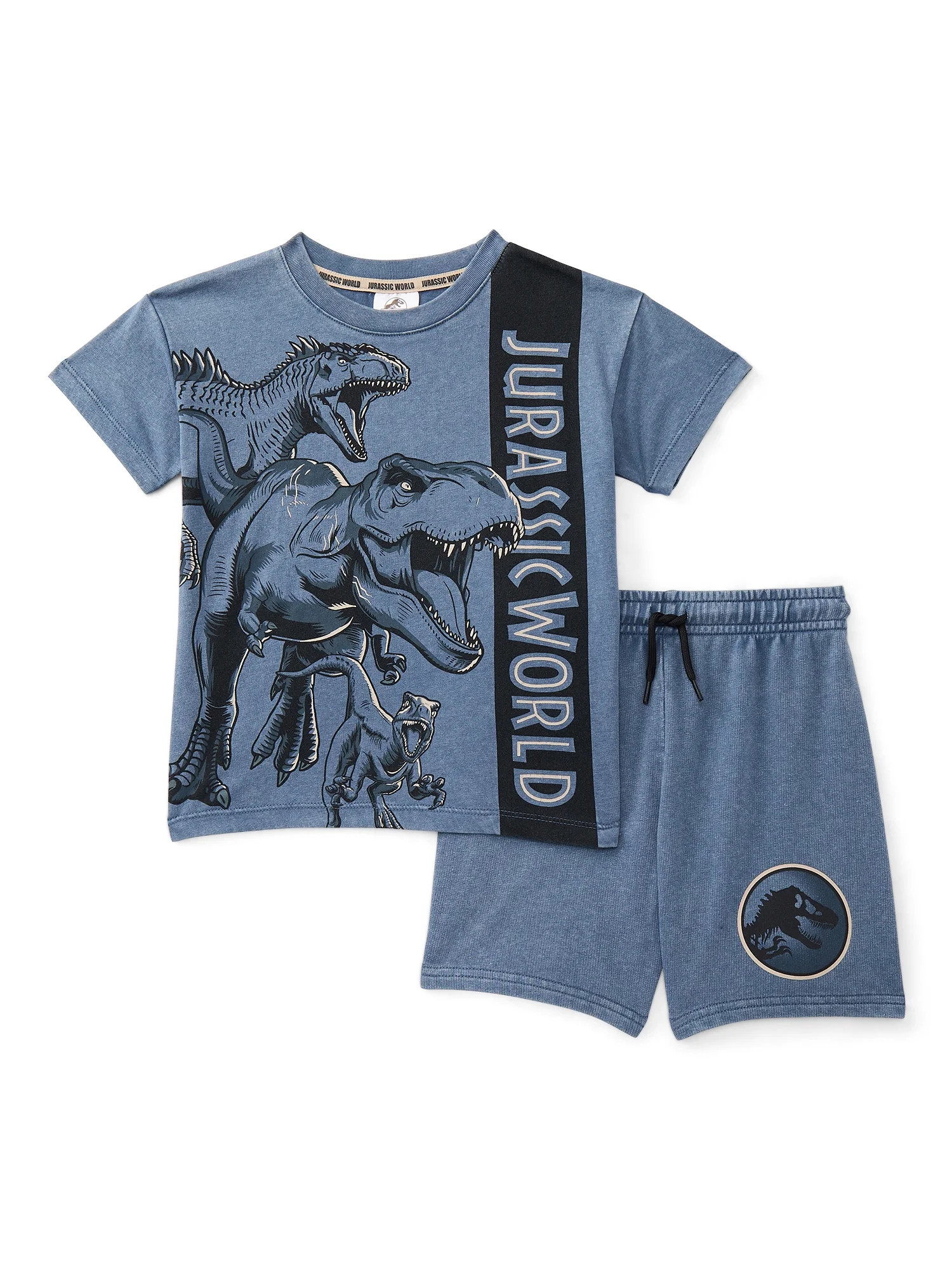 Jurassic World Toddler Boy Short Sleeve Graphic Tee and Matching Shorts Set, 2-Piece, Sizes 12M-5... | Walmart (US)