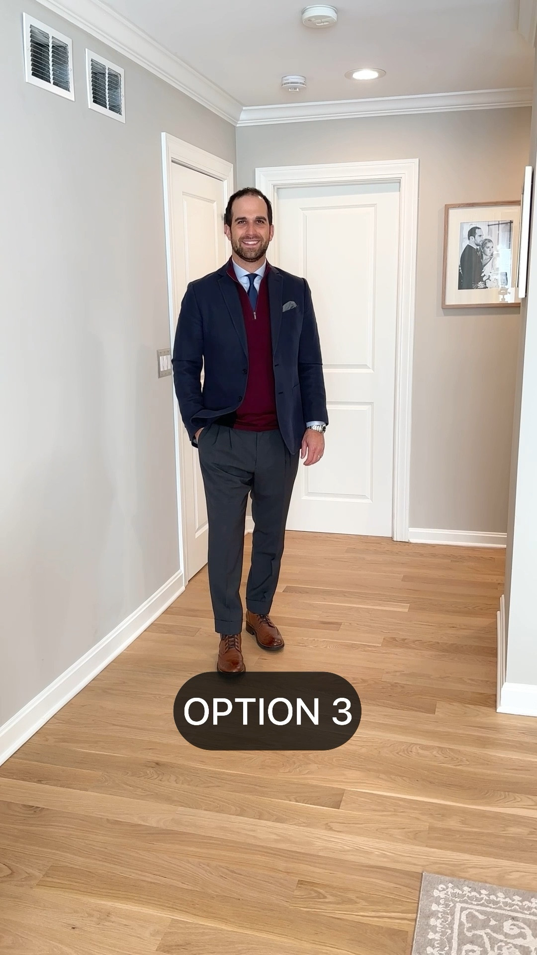 One of the best parts about the temperatures dropping is layering season! Check out this quarter zip sweater from @menswearhouse styled three different ways, all office-ready! 

The first is the most casual with denim, dress shirt, and black boots. The second adds a tie to the look to dress it up a bit more and swaps out the denim for dress slacks. The third layers a blazer over the sweater, elevating the entire look. 

Use the LTK app to learn more about @menswearhouse 

#falloutfitideas #fallfashiontrends #sweaterseasons #sweaterweather #howtostyle #mensfashiontips 

#LTKworkwear #LTKstyletip #LTKmens