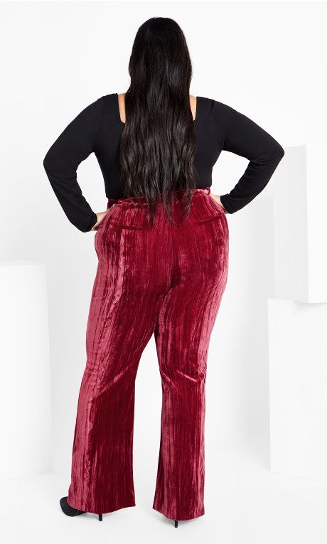 Crushed Pant - cabernet | City Chic Online