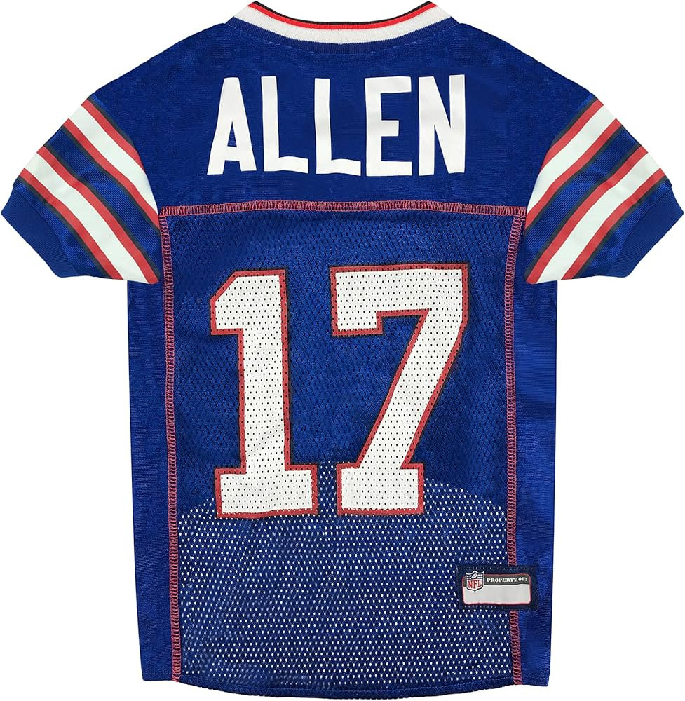 NFLPA JOSH ALLEN PET JERSEY, NFL Dog Shirt, Size XX-Large, Buffalo Bills Mesh Jersey for Dogs | Amazon (US)
