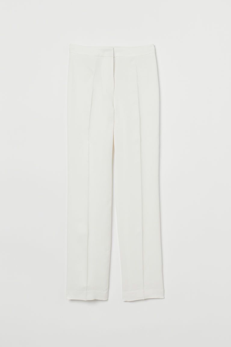 H & M - Anzughose aus Lyocell-Mischung - White - Damen | H&M (DE, AT, CH, NL, FI)