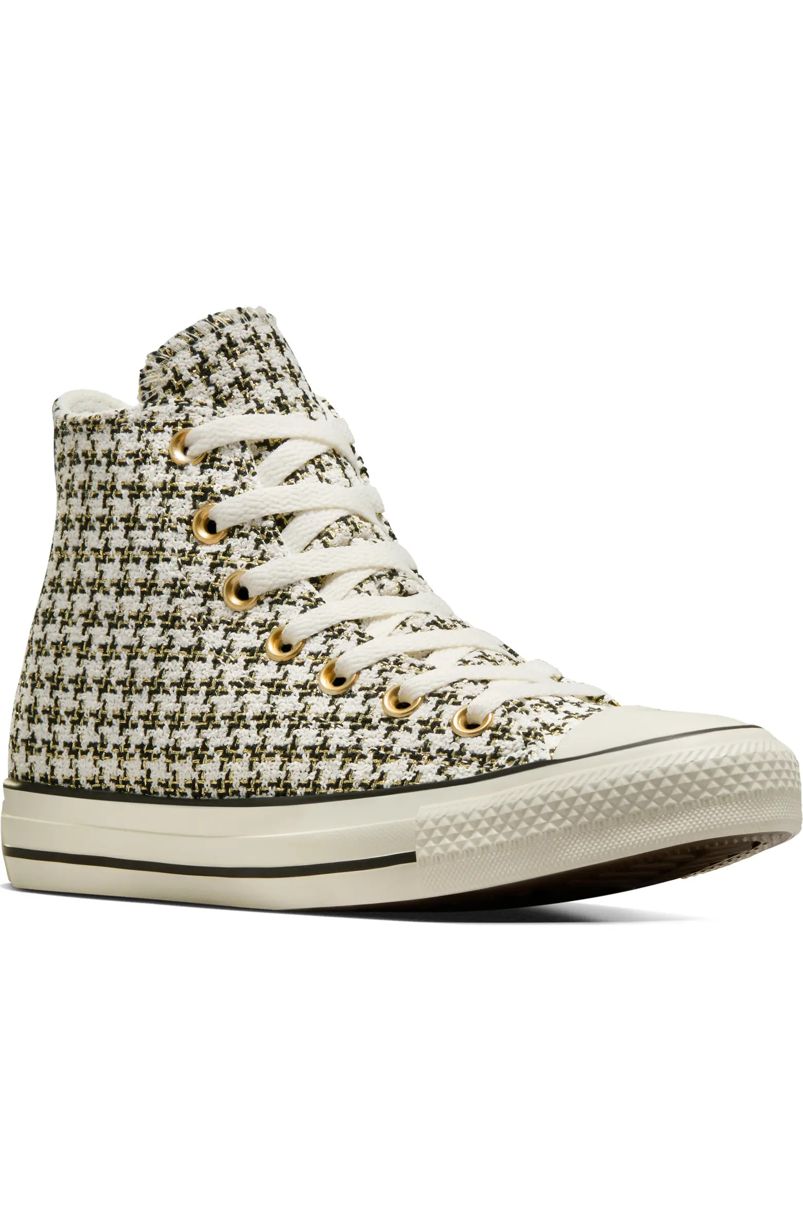 Chuck Taylor® All Star® Houndstooth High Top Sneaker (Women) | Nordstrom