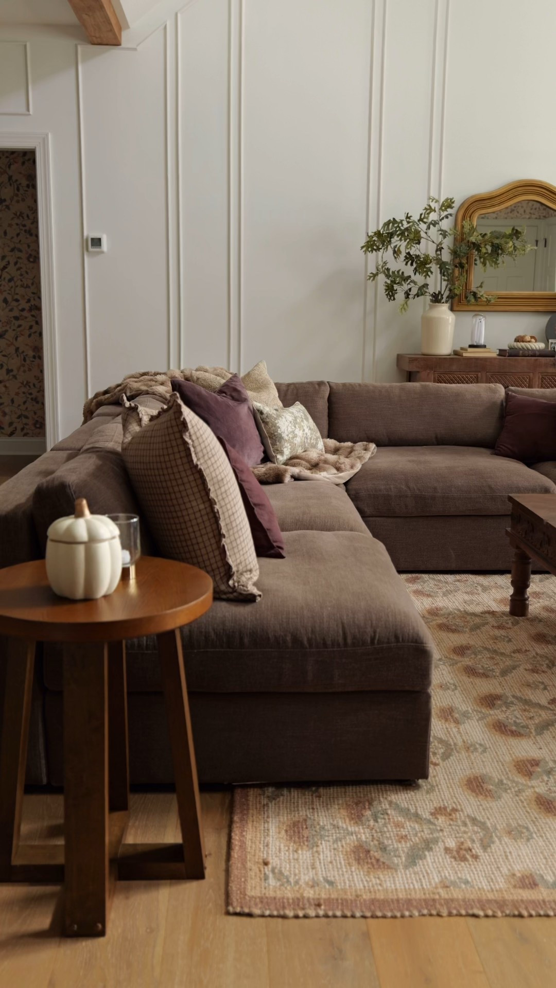 This is your sign to buy the brown sofa! I am still so obsessed and loving how easy it transitions through each season.

Make sure to take full advantage of their Black Friday sale going on now through December 3rd. Up to 60% off on all sofas and sectionals! 

#modularsectional #vintagemodernhome 

#LTKHome #LTKHoliday