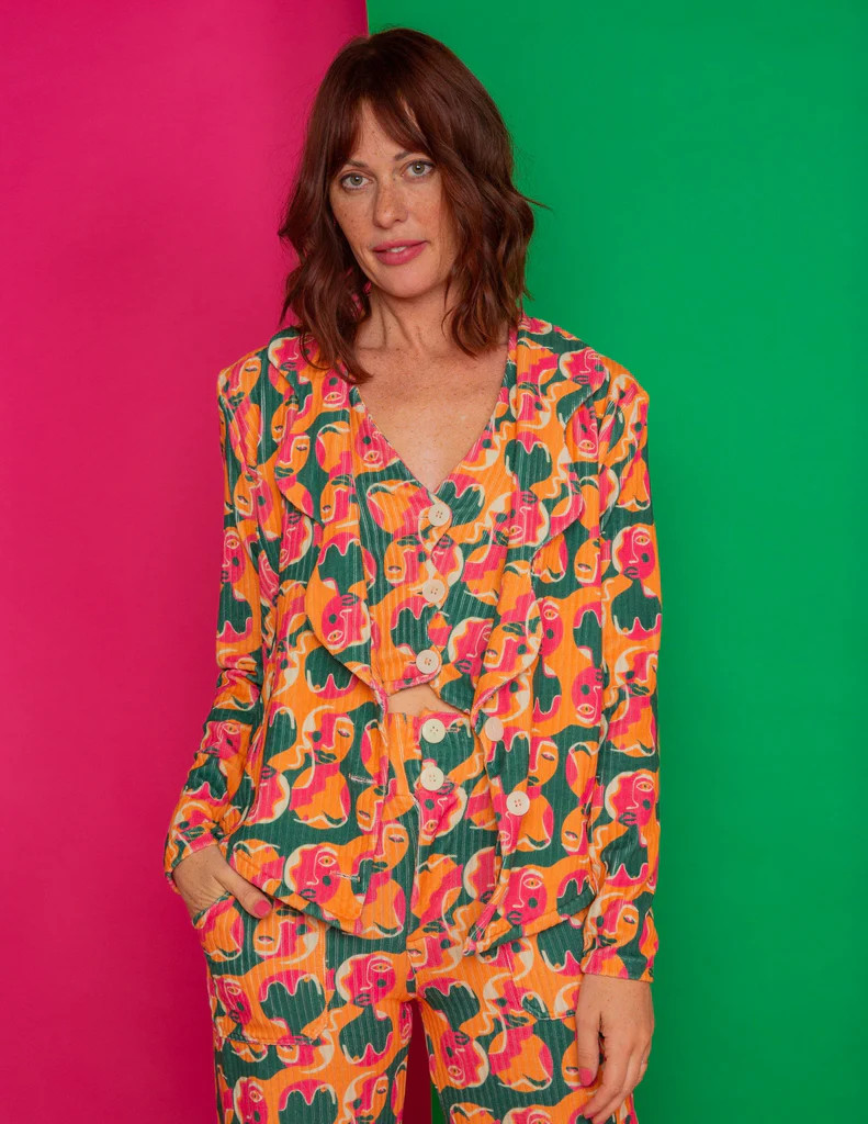 Spotlight Wavy Suit Jacket | Dazey LA