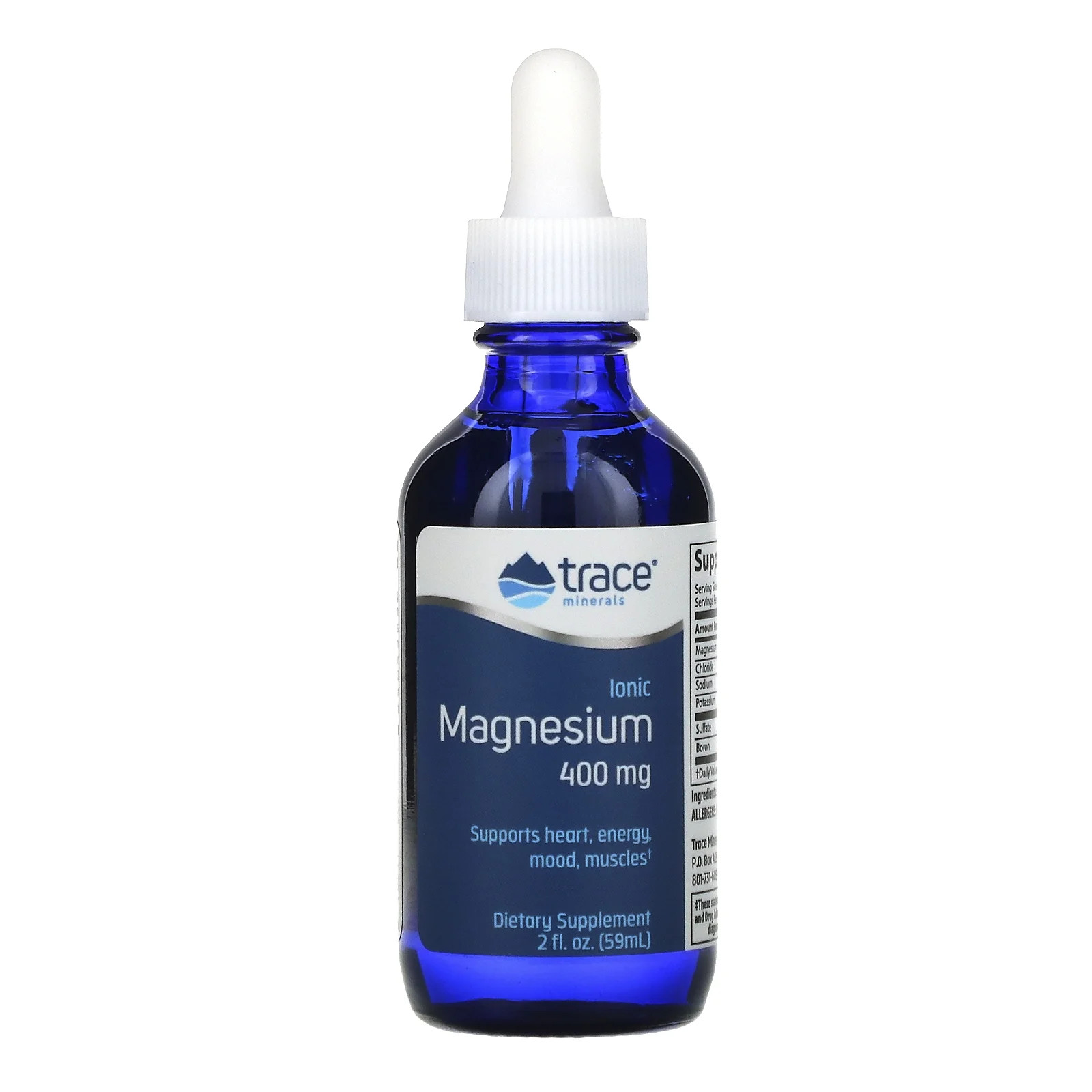 Trace Minerals Research - Liquid Ionic Magnesium 400 mg. - 2 fl. oz. - Walmart.com | Walmart (US)