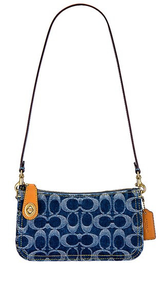 Washed Denim Signature Penn Bag in Blue | Revolve Clothing (Global)
