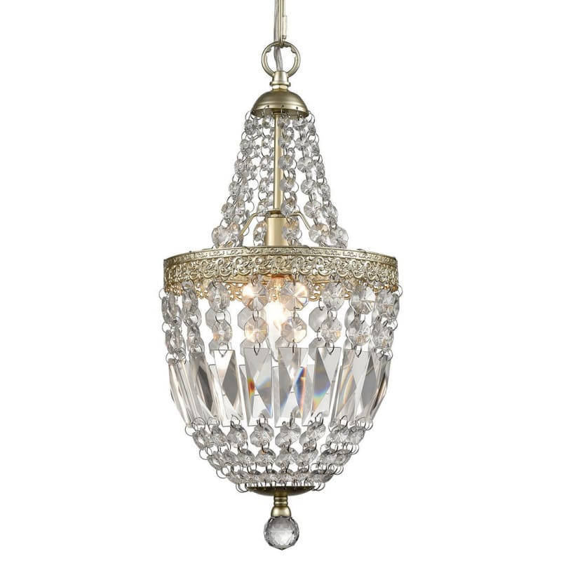 Elk Home 1122-050 Morley Single Light 8" Wide Crystal Mini Pendant Champagne Gold Indoor Lighting Pe | Build.com, Inc.