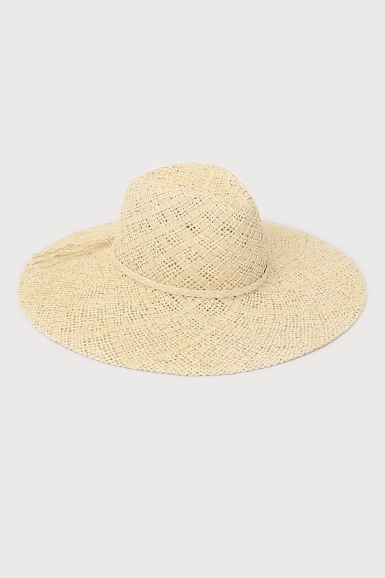 Sun Dialed Natural Woven Wide-Brim Fedora Hat | Lulus (US)