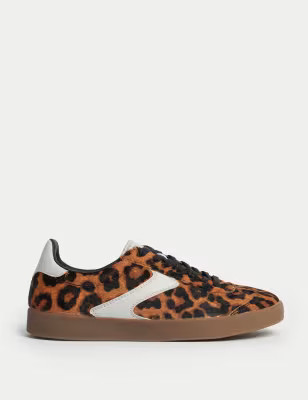 Leather Leopard Print Trainers | Marks & Spencer (UK)