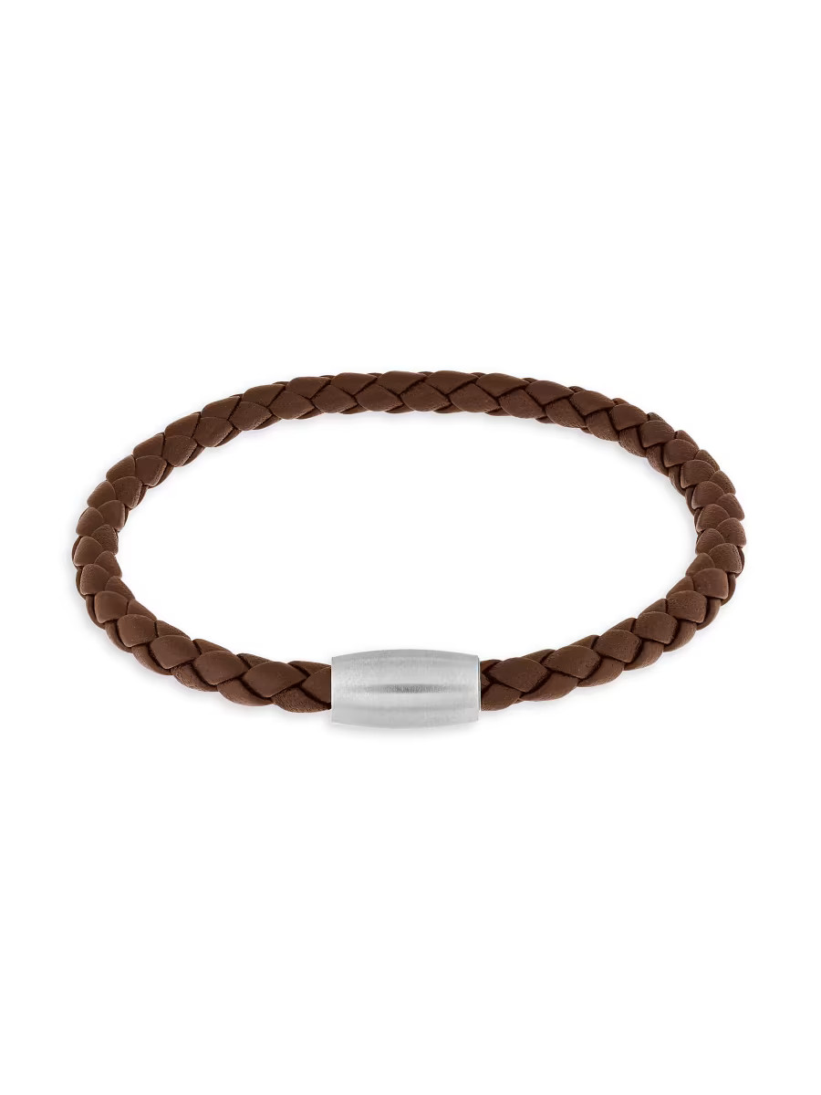 Magnet Clasp Leather Bracelet | Saks Fifth Avenue