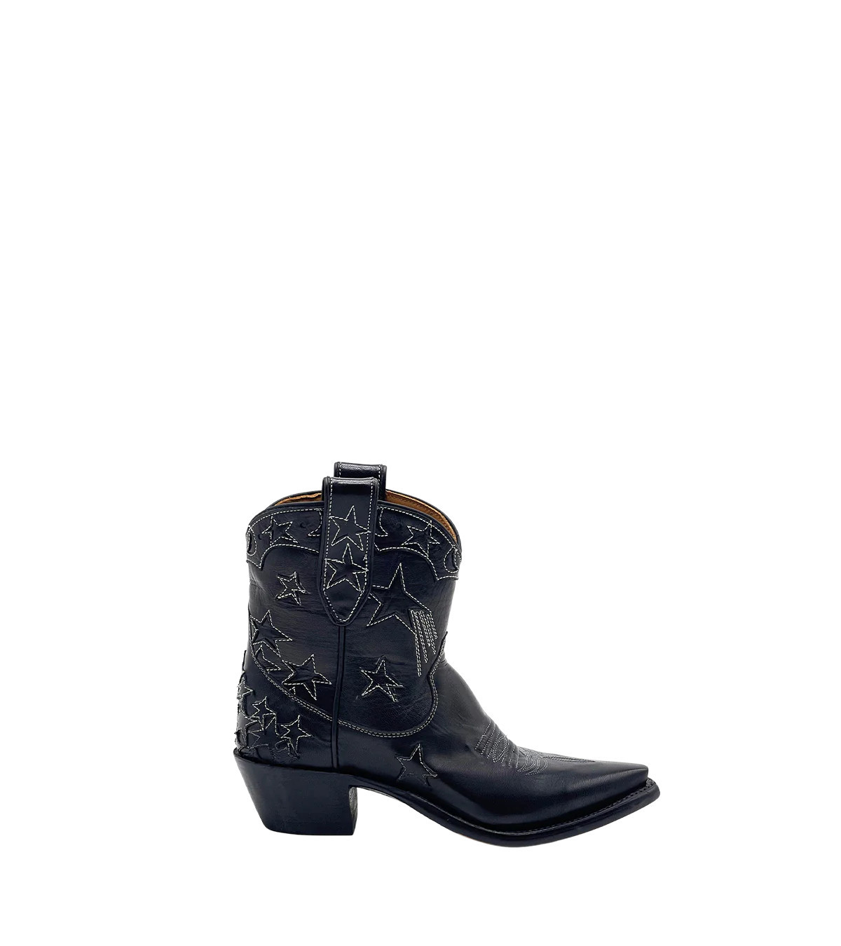 Brooke - Black | Women’s Short Cowgirl Boot | Miron Crosby | Miron Crosby