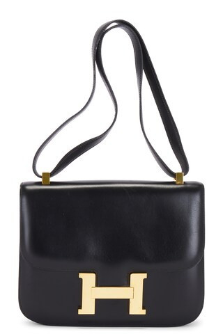 Hermes 1976 Box Constance 23 Shoulder Bag in Black | FWRD 