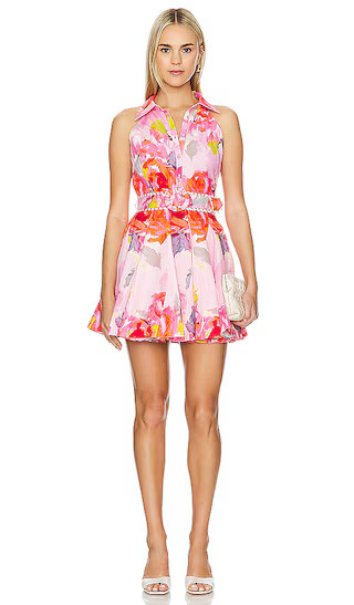 Belted Mini Dress in Pink Floral, Easter Dress, Spring Wedding Guest, Sunday Brunch Dress | Revolve Clothing (Global)