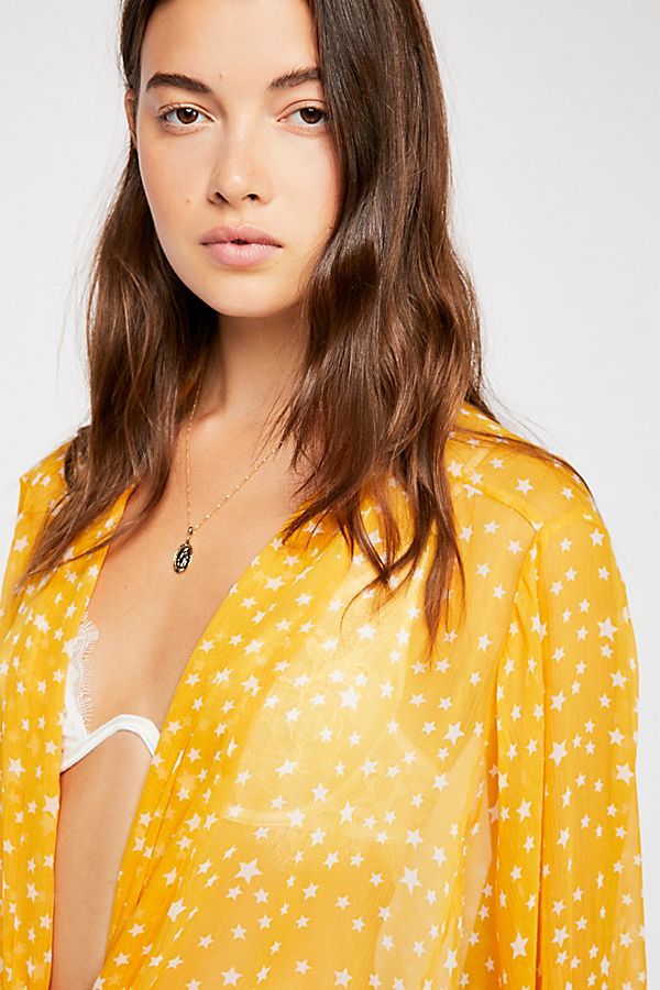 Star Dazed Tie Front Kimono | Free People (Global - UK&FR Excluded)