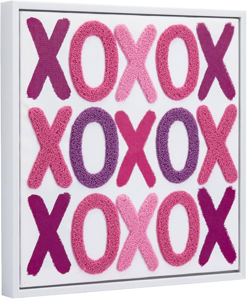 Amazon.com: ArtbyHannah Valentines Day Wall Art Decor, 3D Textured 12x12 Inch Valentines Wall Han... | Amazon (US)