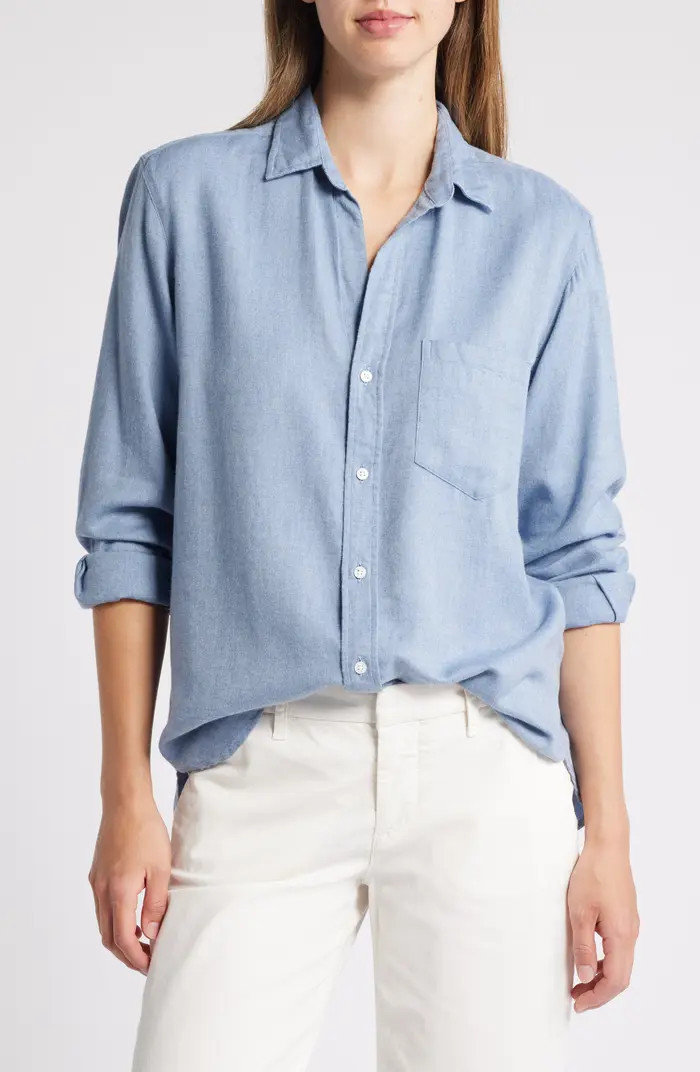 Frank & Eileen Joedy Oversize Herringbone Button-Up Shirt | Nordstrom | Nordstrom