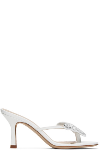 White Butterfly Thong Sandals | SSENSE