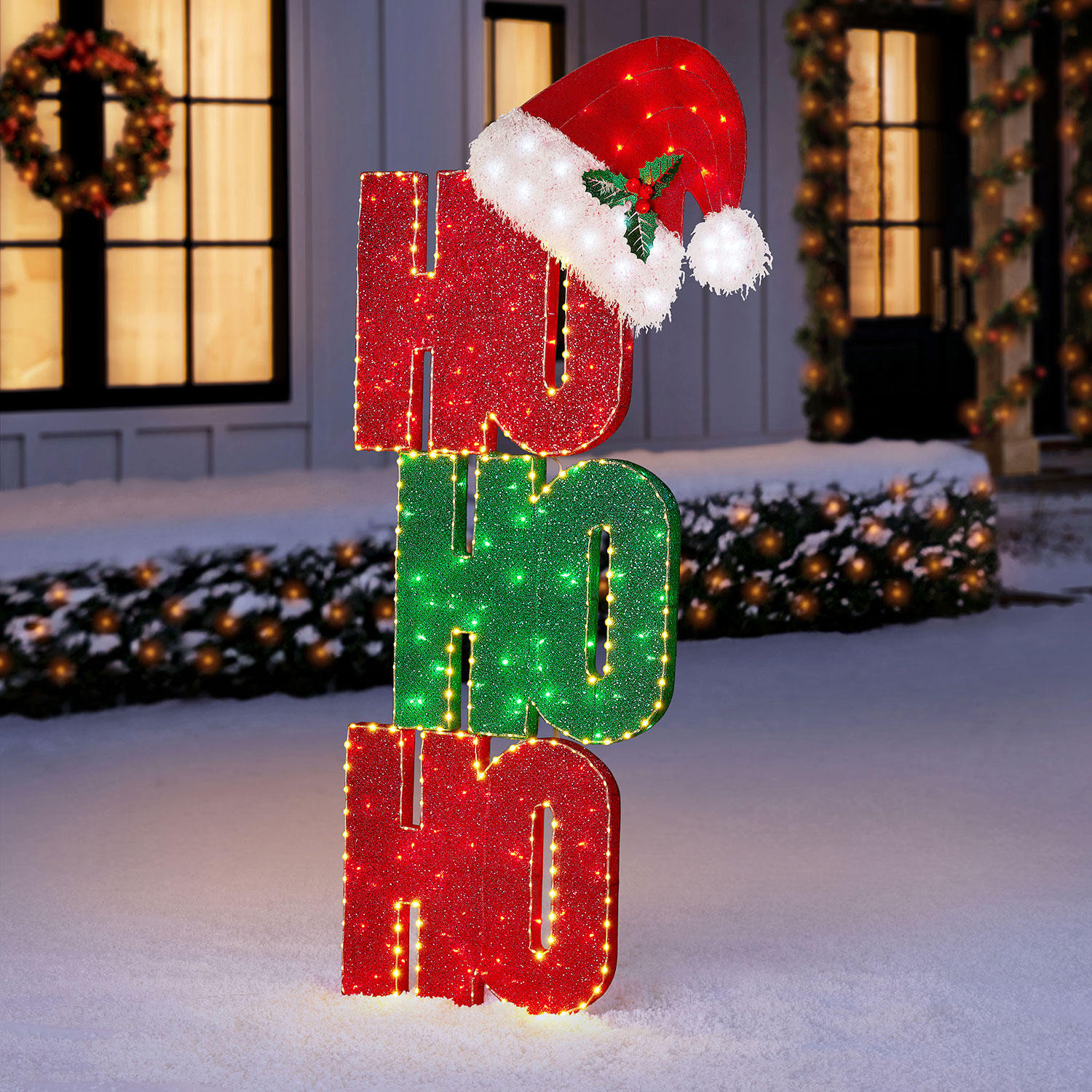 Member’s Mark 82" Pre-Lit HOHOHO Décor | Sam's Club