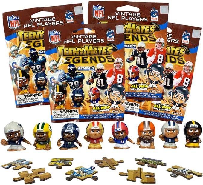 Teenymates Party Animal Legends 2023 NFL Series 2 Figures Blind Bags Gift Set Party Bundle - 4 Pa... | Amazon (US)