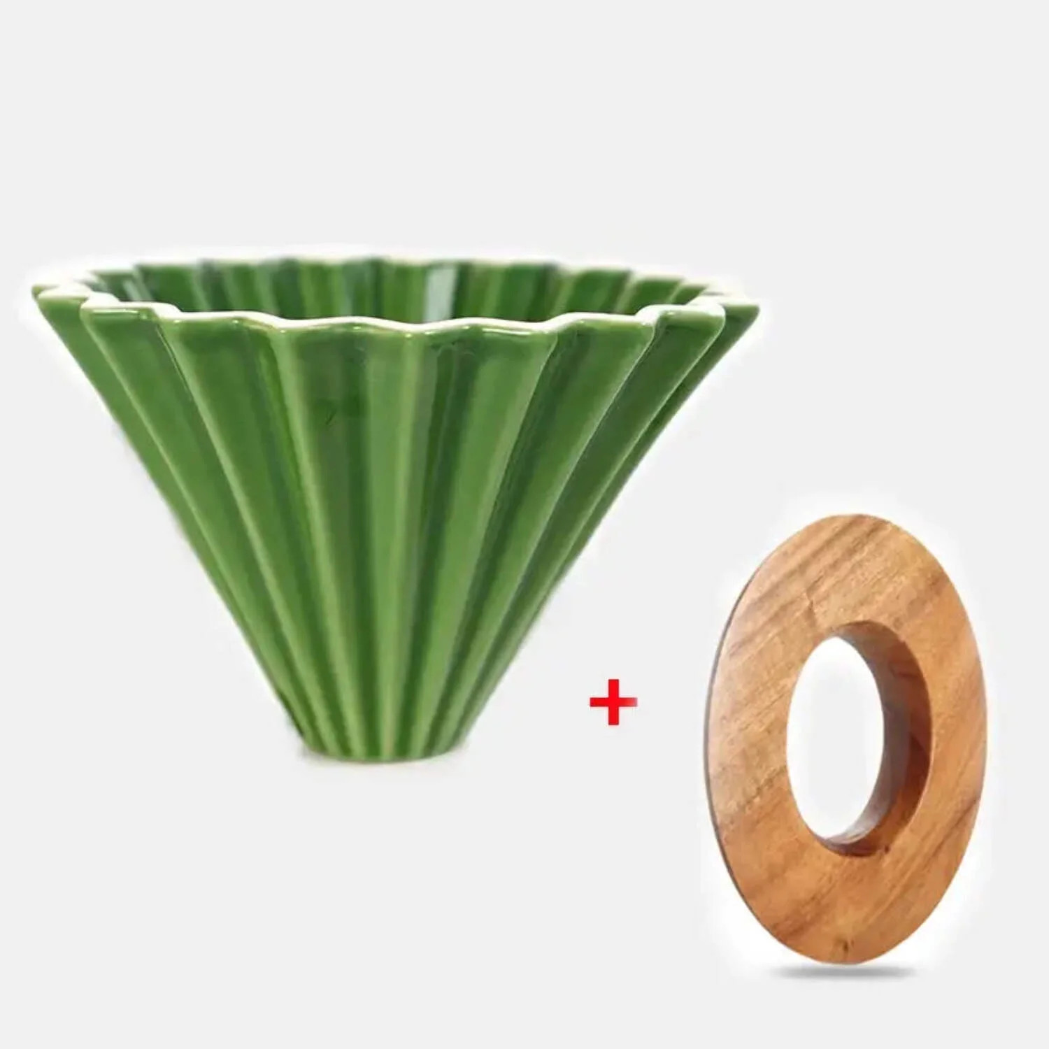 Origami Pour-Over Dripper - Handmade Ceramic Coffee Filter Basket | Walmart (US)