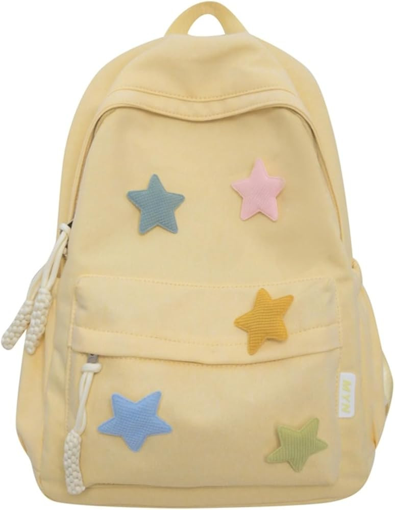 Y2K Aesthetic Backpack Preppy Backpack Cute Trendy Star Backpack Laptop Backpack Back to College ... | Amazon (US)