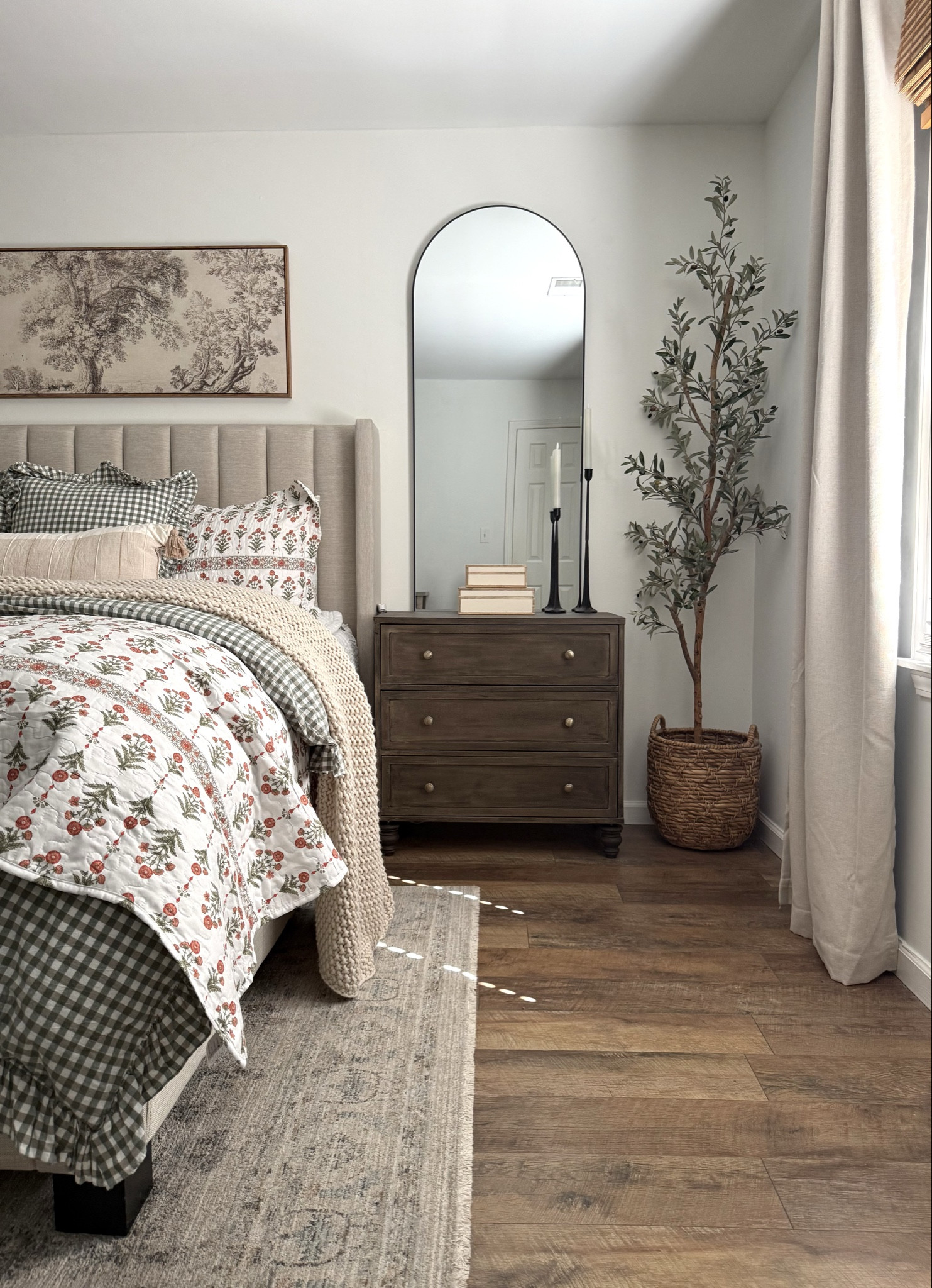 Bedroom views with my “new” refinished nightstands 

#LTKSeasonal #LTKHome