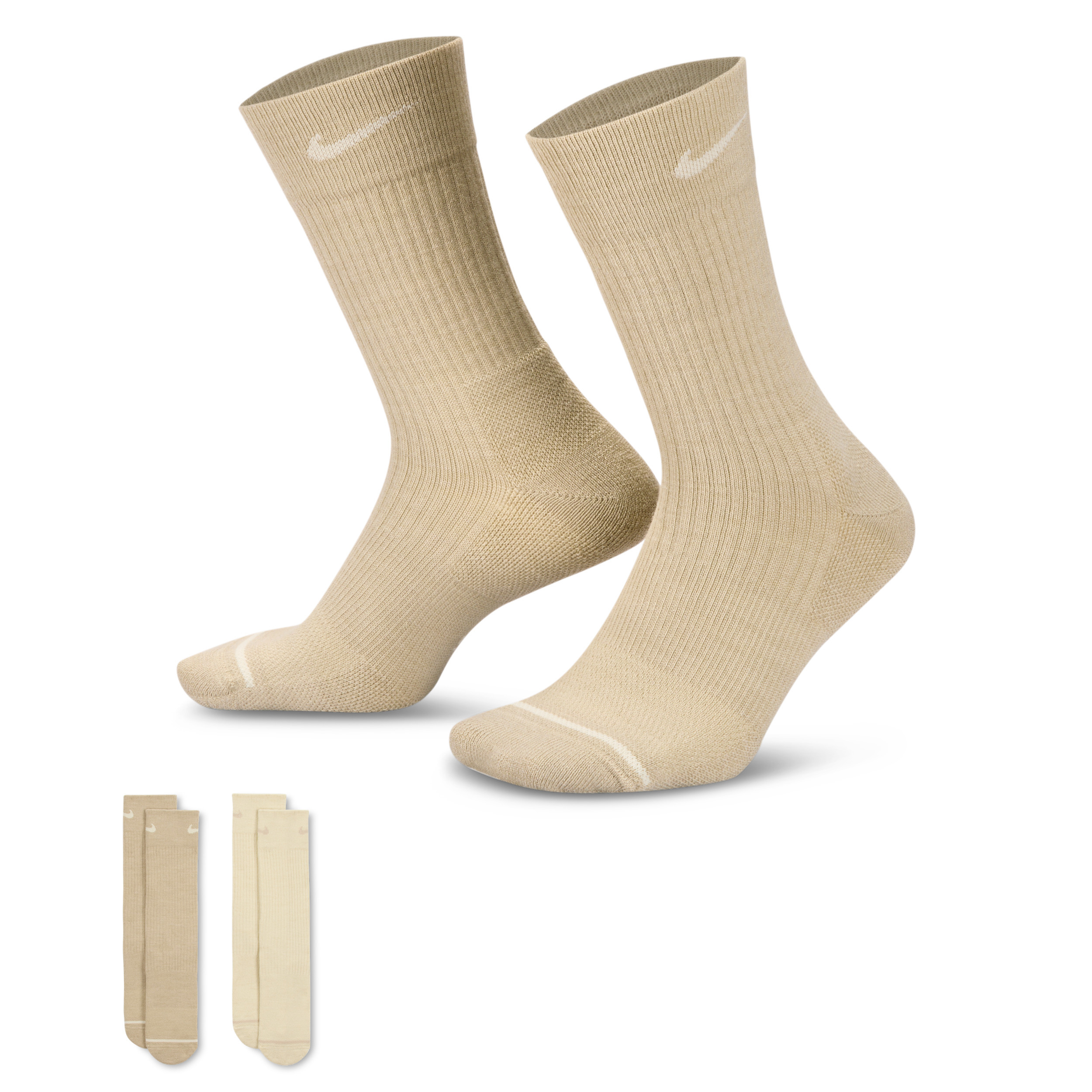 Nike Unisex Everyday Wool Cushioned Crew Socks (2 Pairs) in Multicolor | DQ6394-909 | Nike (US)