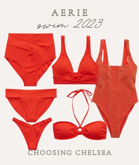Aerie swim- monochrome spring look inspo- curvy swim- red swim inspo 

#LTKSeasonal #LTKswim #LTKFind