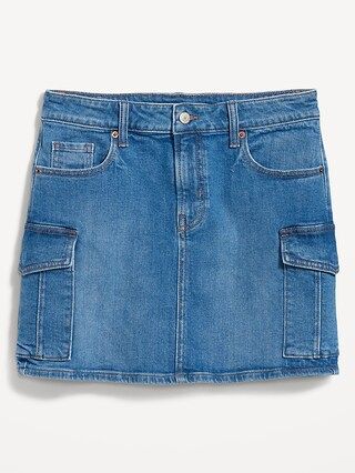 Mid-Rise OG Jean Mini Skirt | Old Navy (CA)