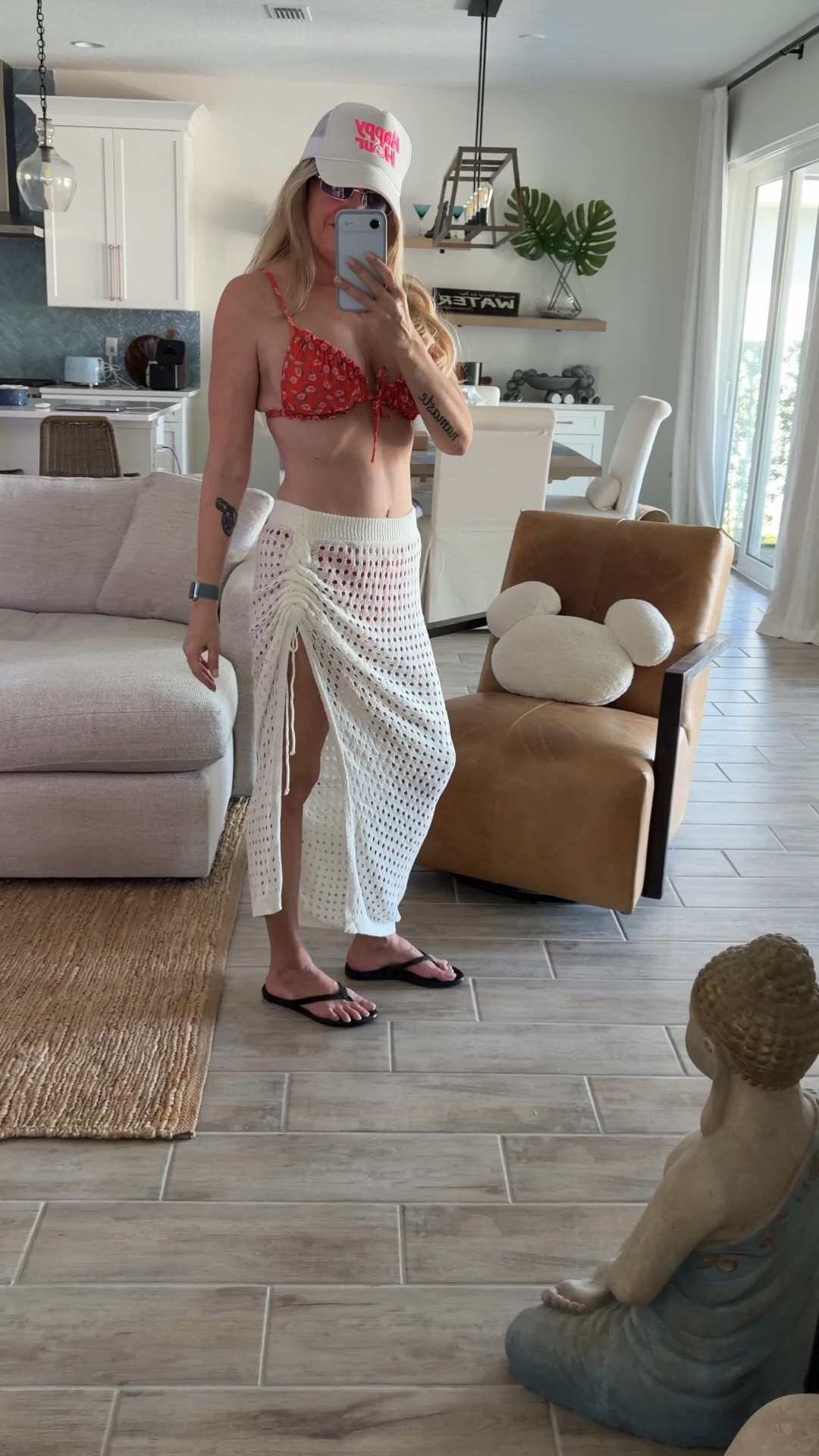 If the hat says happy hour, the pool day is officially approved ☀️🍹🌴

Wearing this super fun lettuce edge bikini from Target with an Amazon coverup skirt, my SOJOS sunnies, and OluKai flip flops for the ultimate laid-back pool day outfit.

Finished the look with my “Happy Hour” trucker hat because honestly… that’s the vibe today.

The perfect combo for vacation outfits for the beach, spring break trips, or sunny afternoons by the pool.

Everything linked in my LTK.

#LTKSwim
#LTKVacation
#LTKFinds
#TargetStyle
#VacationOutfitsBeach
#PoolDayVibes
#SpringBreakStyle
#FloridaLife


#LTKOver40 #LTKSwim #LTKootd