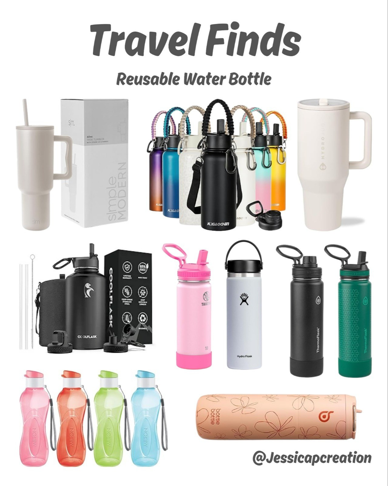 My top travel find: these amazing reusable water bottles! They're lightweight, leakproof, and perfect for staying hydrated on any adventure. Highly recommend! #travelmusthaves #hydration #ecofriendly #ltkunder50 #travelaccessories

#LTKGiftGuide #LTKSaleAlert #LTKStyleTip