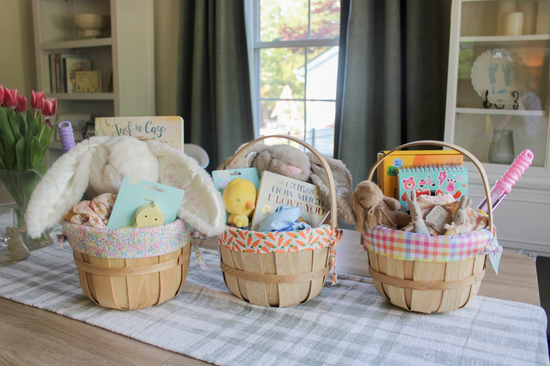 Easter baskets for my nieces and nephew! 🐇

I also have so much fun putting these baskets together! I included a bunny in each basket and then other practical gifts such as pajamas and swim suits! And always fun toys that will last and that they can play with! 🐣

***the little play bunnies are from Maileg!

#LTKKids #LTKSeasonal #LTKGiftGuide