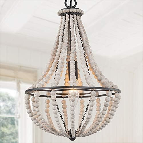 LOG BARN Farmhouse Chandelier for Dining Room, Boho Light Fixture for Kitchen Island, Foyer, Hand... | Amazon (US)