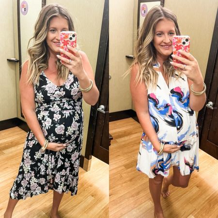 Kohl’s dress try on. These aren’t maternity, just flowy or stretchy to fit the bump. I’m in a large. 

#LTKstyletip #LTKfindsunder50