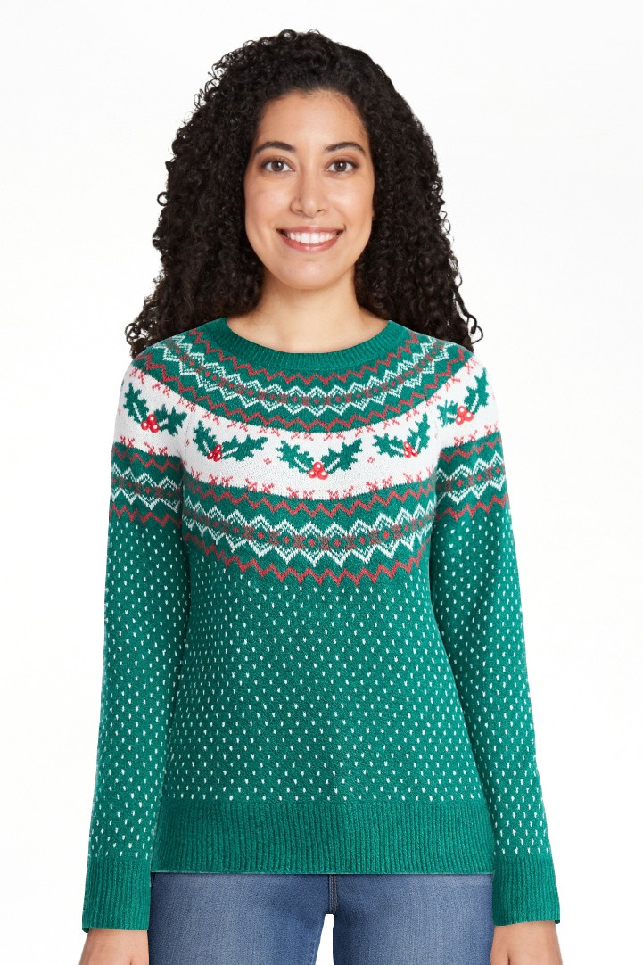 Holiday Time Suéter Navideño Bonito para Mujer y Mujer Talla Plus, Tallas XXS-3X | Walmart (US)