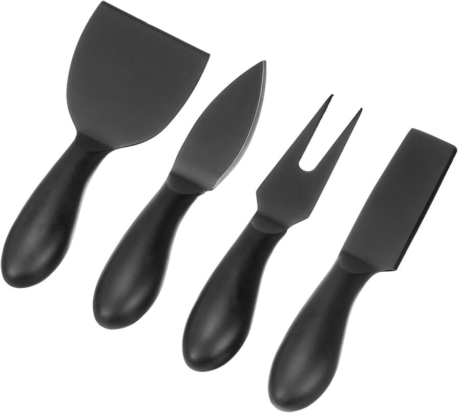mDesign Mini 4-Piece Cheese Knife Charcuterie Board Set - Formaggio Spreading Utensils with Steel... | Amazon (US)