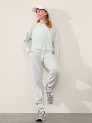 Athleta Girl Wander Waffle Henley Top | Athleta | Athleta